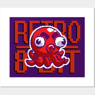 Octo-Kun Retro 8-BIT Posters and Art